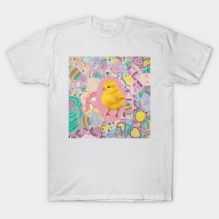 Easter Chick, Fluffy Yellow Baby Chicken T-Shirt